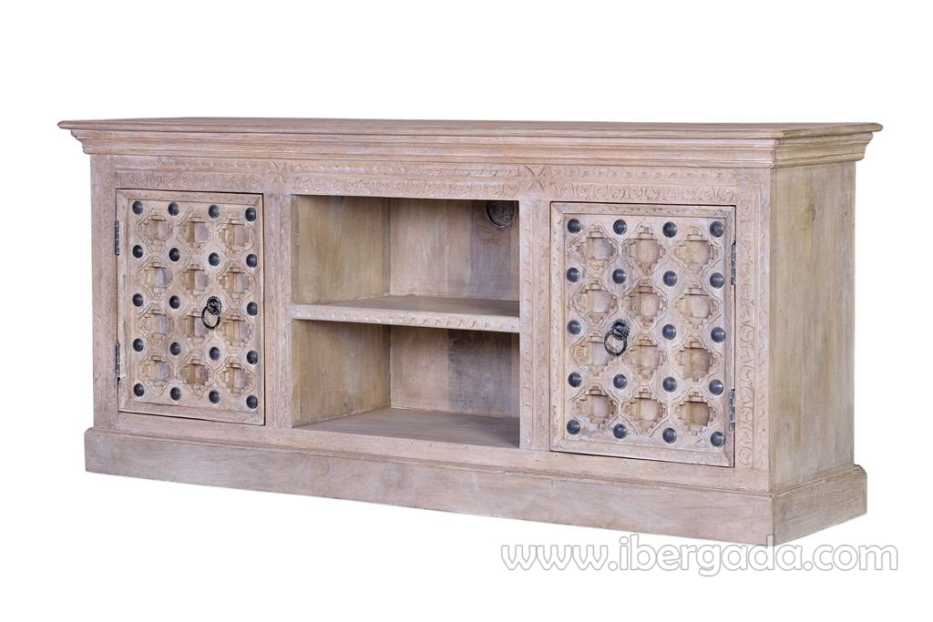 Mueble TV Kala Madera/Metal 2 Puertas (160x40x70)-2