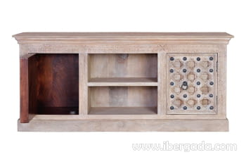 Mueble TV Kala Madera/Metal 2 Puertas (160x40x70)-3