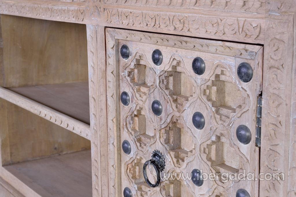 Mueble TV Kala Madera/Metal 2 Puertas (160x40x70)-5