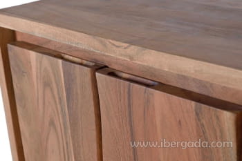 Aparador Madera/Metal 4 Puertas 3 Cajones (172x45x82)-7