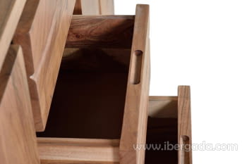 Aparador Madera/Metal 4 Puertas 3 Cajones (172x45x82)-9