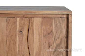 Aparador Madera/Metal 4 Puertas 3 Cajones (172x45x82)-10