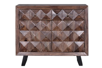 Aparador Agra Madera/Metal 2 Puertas 2 Cajones (100x40x87)