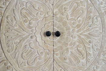 Aparador Madera/Metal 4 Puertas (170x39x90)-3