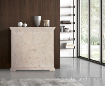 Aparador Madera Mango 2 Puertas (90x40x90)