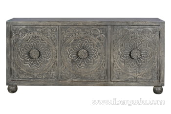 Aparador Madera Mango 3 Puertas (172x43x82)