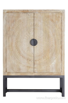 Armario Madera/Metal 2 Puertas (124x42x176)