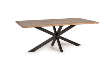 Mesa de Comedor Madera/Metal (180x90x76)