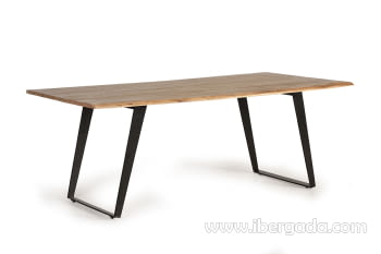 Mesa de Comedor Madera/Metal (205x100x77)