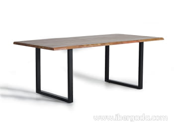 Mesa de Comedor Madera/Metal (160x100x78)