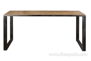 Mesa de Comedor Madera/Metal (180x90x76)