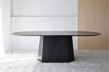 Mesa de Comedor Facetas Fresno Negro (230x110)-2