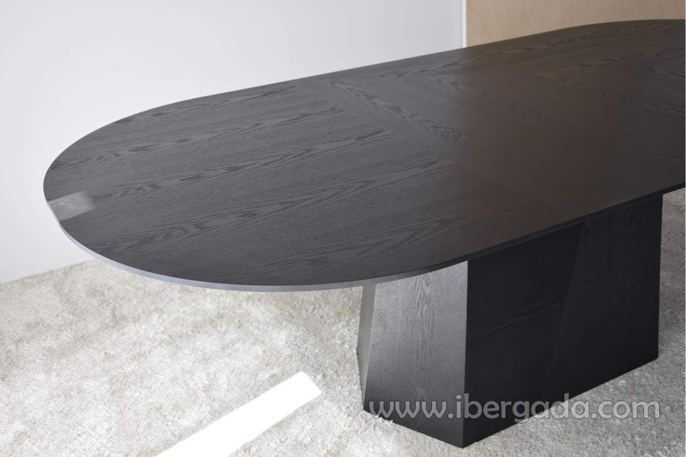 Mesa de Comedor Facetas Fresno Negro (230x110)-3