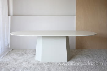 Mesa de Comedor Facetas Fresno Blanco (230x110)-2