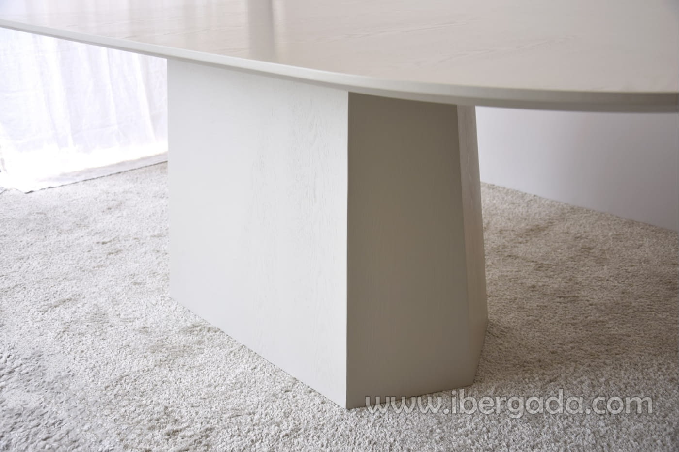 Mesa de Comedor Facetas Fresno Blanco (230x110)-4