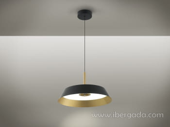 Colgante Vertigo Negro/Oro (40x40) - 5