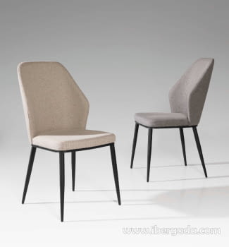Silla Hera I Tapizada/Negra
