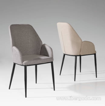 Silla Hera II Tapizada/Negra