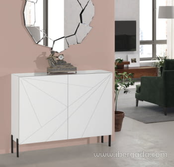 Taquillón Zapatero Doha Blanco (115x27x85)