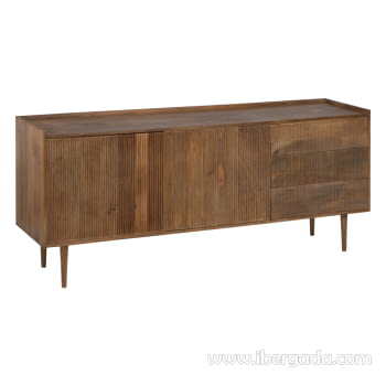 Aparador Mango/Natural 2 puertas 3 cajones (174x45x75)