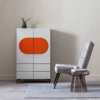 Armario Necto 2 puertas 4 cajones (75x41,8x123)
