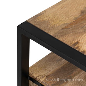 Mueble TV Sarona Madera/Hierro 3 cajones (150x45x60)-4