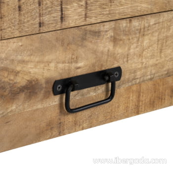 Mueble TV Sarona Madera/Hierro 3 cajones (150x45x60)-6