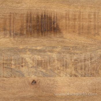 Mesa de Comedor Redonda Madera/Hierro (140x140x77)-5