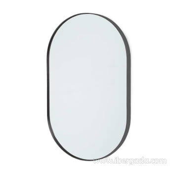 Espejo Ovalado Negro (100x60) - 3