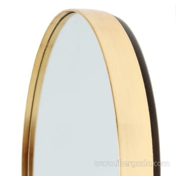 Espejo Ovalado Dorado (100x60) - 3