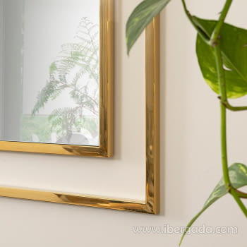 Espejo Acero Dorado (110x80) - 1