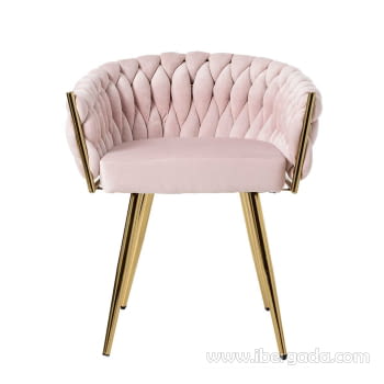 Silla Alana Acero Dorado/Rosa (62x60x75)-2