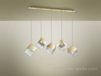 Lampara Priscila Oro 5L (116x24)