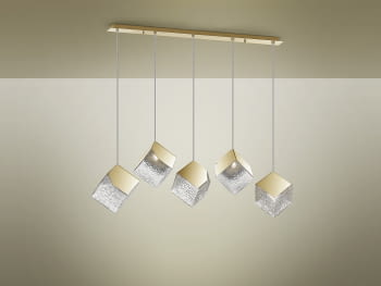 Lampara Priscila Oro 5L (116x24)