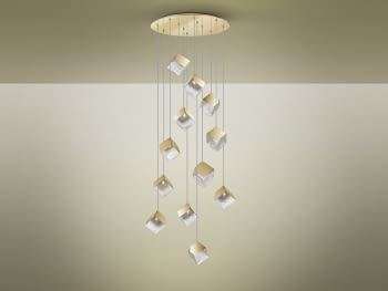 Lampara Priscila Oro 12L (90x90)