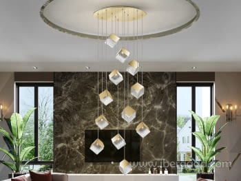 Lampara Priscila Oro 12L (90x90)-2