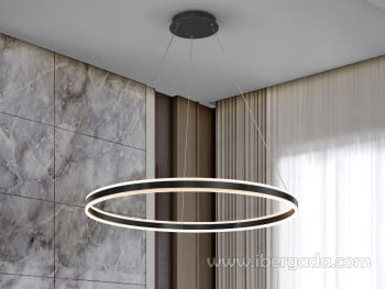 Lampara Helia Negro (100x100)