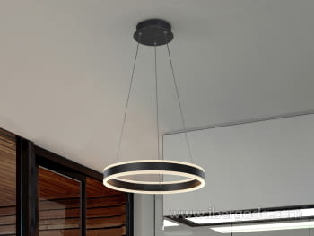 Lampara Helia Negro (50x50)