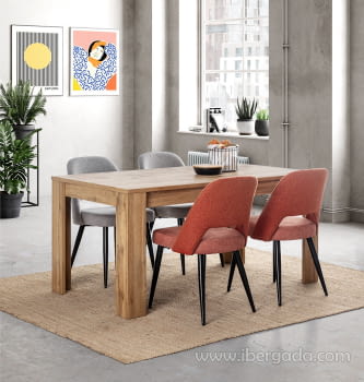 Mesa de Comedor Dakota Roble (160x90x76)