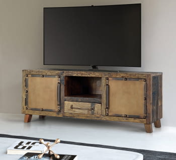 Mueble TV Rivato Madera/Metal (150x40x60)