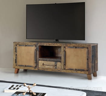 Mueble TV Rivato Madera/Metal (150x40x60)