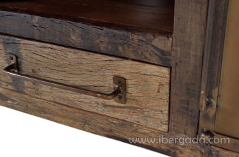 Mueble TV Rivato Madera/Metal (150x40x60)-4