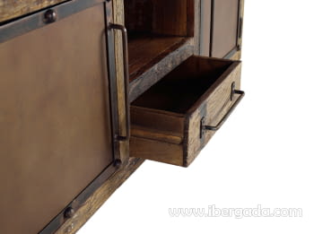 Mueble TV Rivato Madera/Metal (150x40x60)-7
