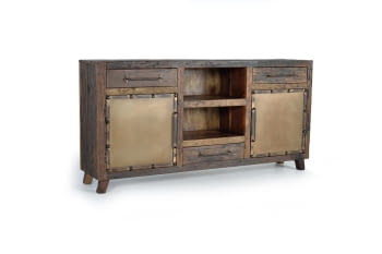 Aparador Rivato I Madera/Metal (180x40x90)