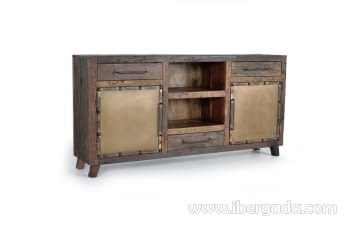 Aparador Rivato I Madera/Metal (180x40x90)