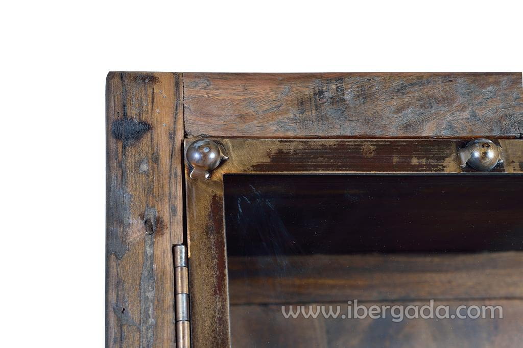 Vitrina Rivato Madera/Metal (90x40x180)-6