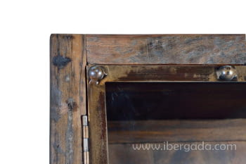 Vitrina Rivato Madera/Metal (90x40x180)-6