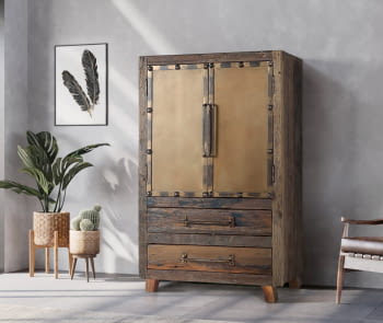 Aparador Rivato I I Madera/Metal (75x40x120)