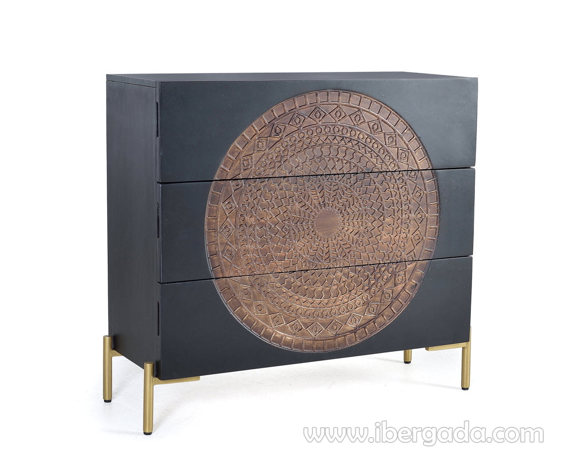 Comoda Lasana Madera/Metal (95x40x90)-3