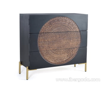 Comoda Lasana Madera/Metal (95x40x90)-3